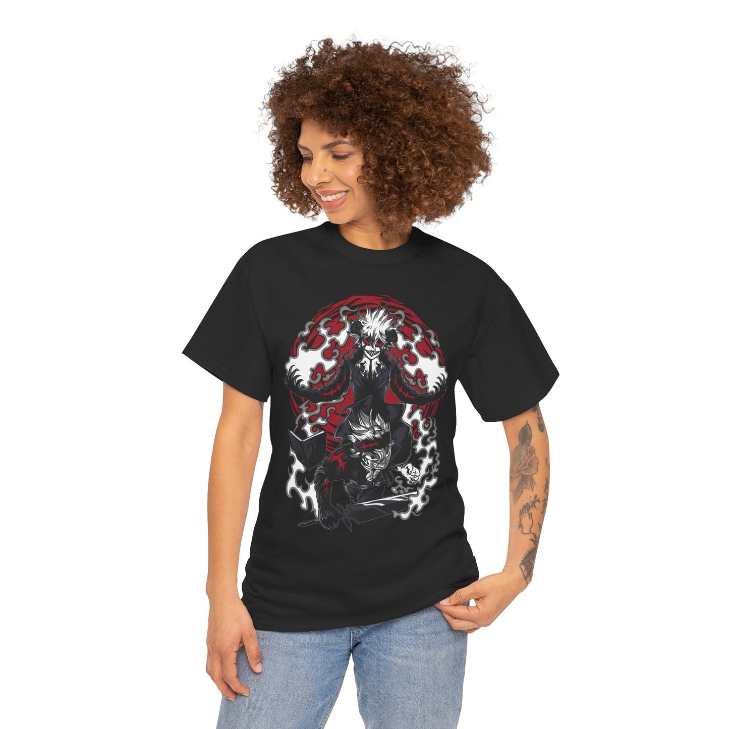 Asta & Liebe Devil Union Unisex Heavy Cotton T-Shirt | Black Clover Anime Streetwear Tee