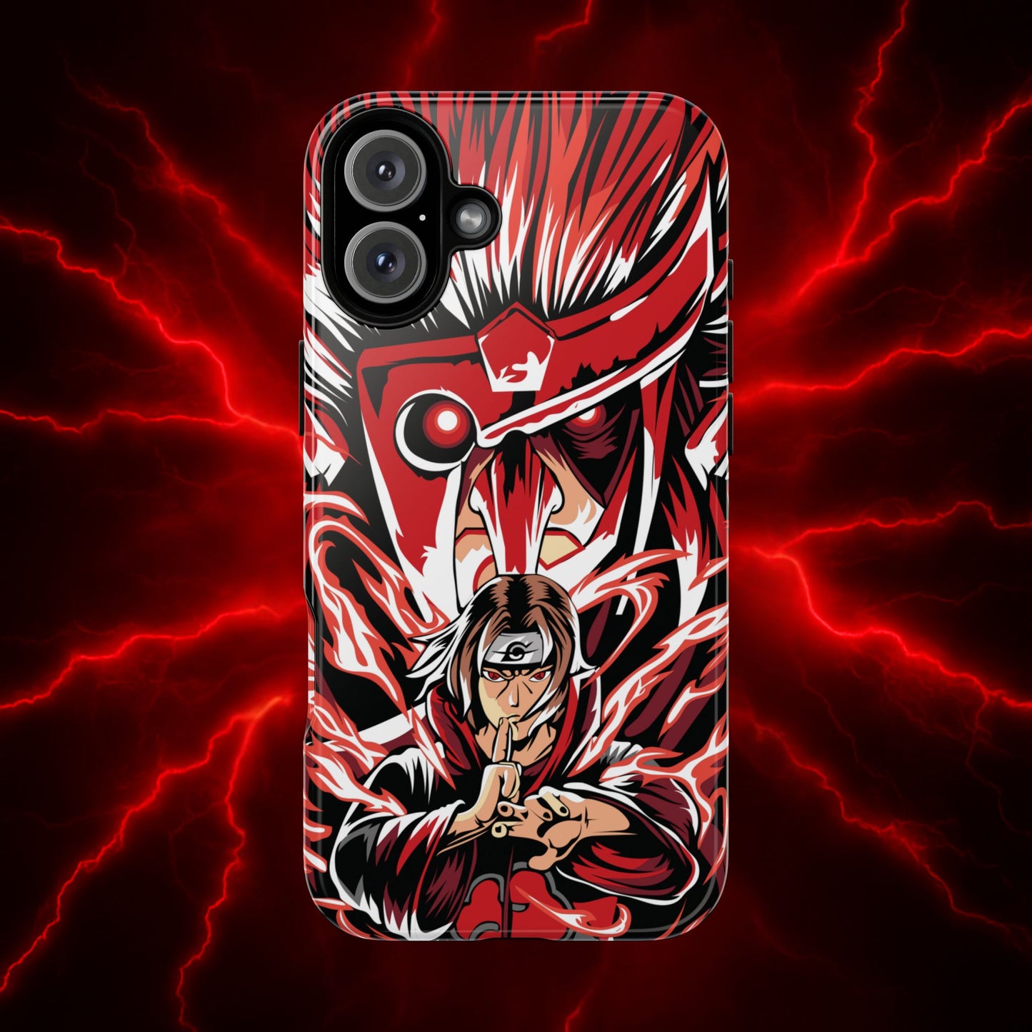 Itachi Flame Susanoo Double Layered Phone Case