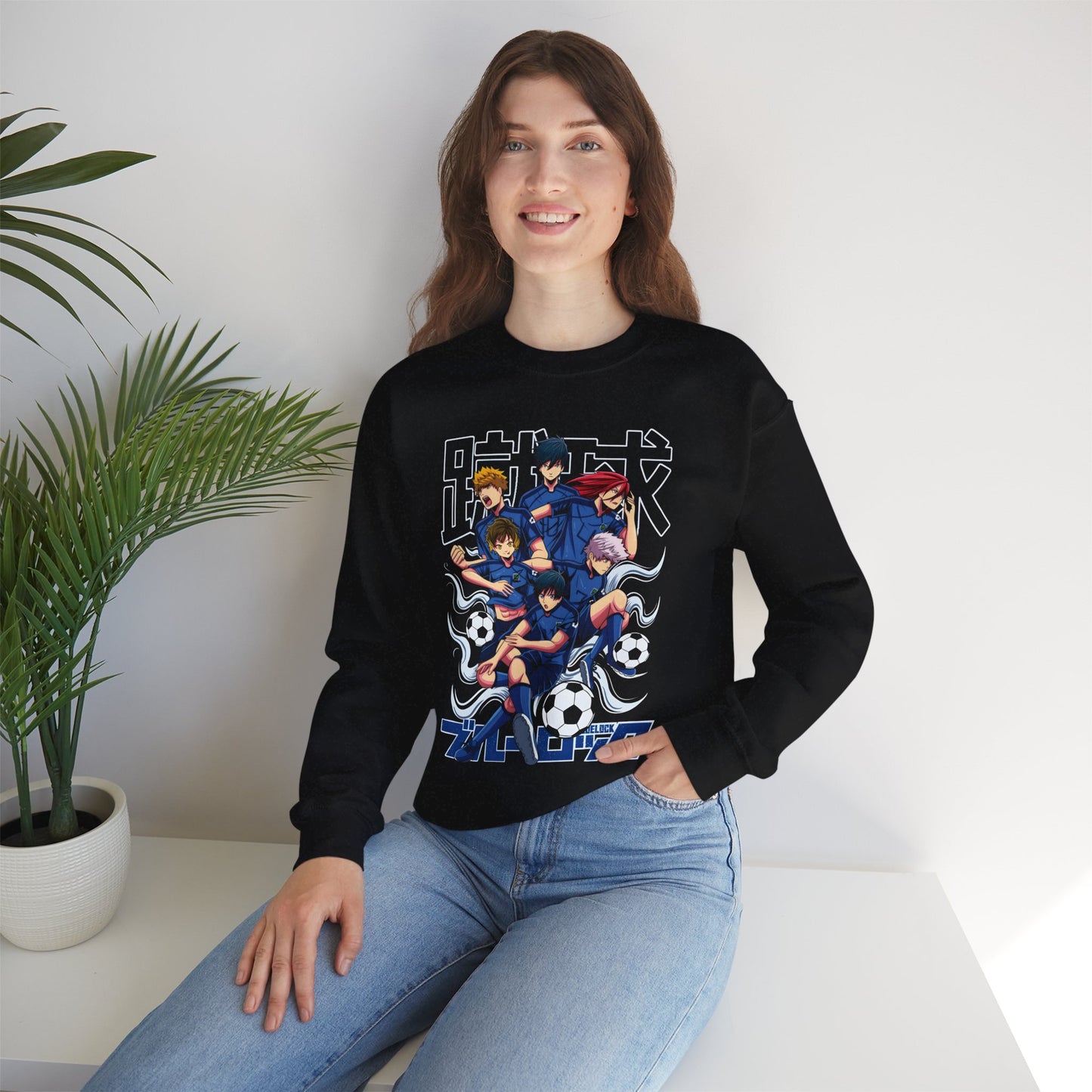 Blue Lock Team Z Unisex Heavy Blend Crewneck Sweatshirt | Soccer Anime Streetwear