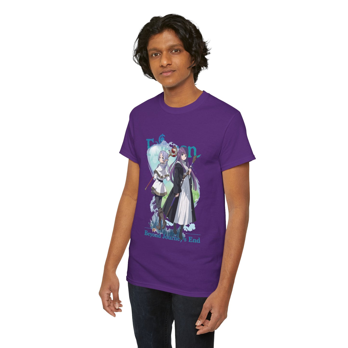 Frieren: Beyond Journey’s End Unisex Heavy Cotton T-Shirt | Frieren & Fern Anime Tee