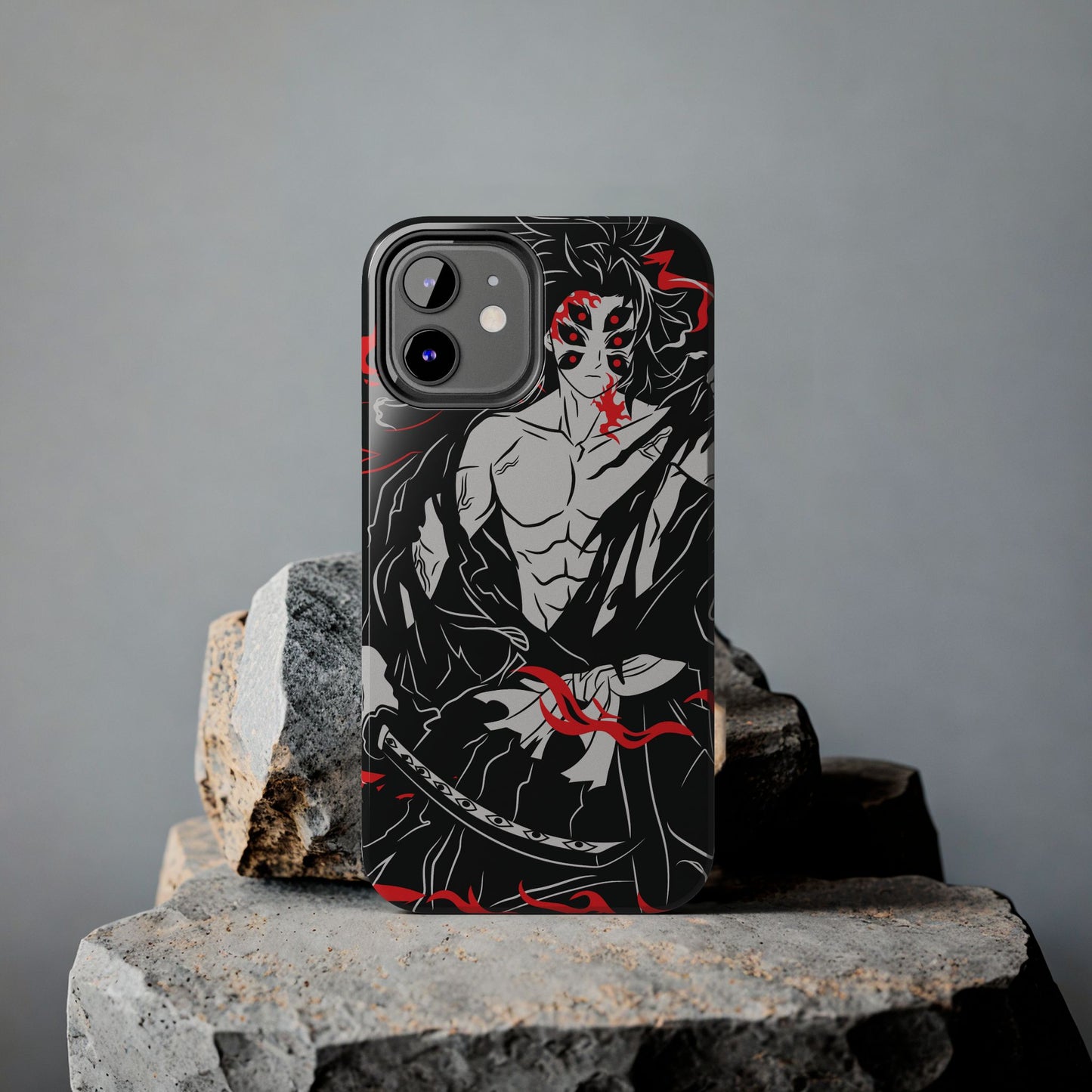 Kokushibo Crimson Aura Phone Case | Upper Moon One Demon Slayer Anime Case