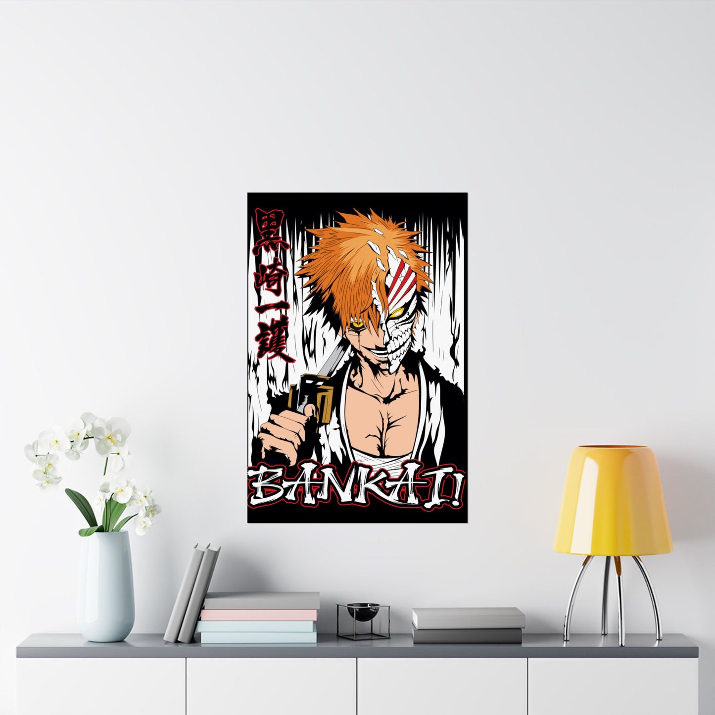 Ichigo Hollow Bankai Matte Vertical Poster | Bleach Anime Wall Art