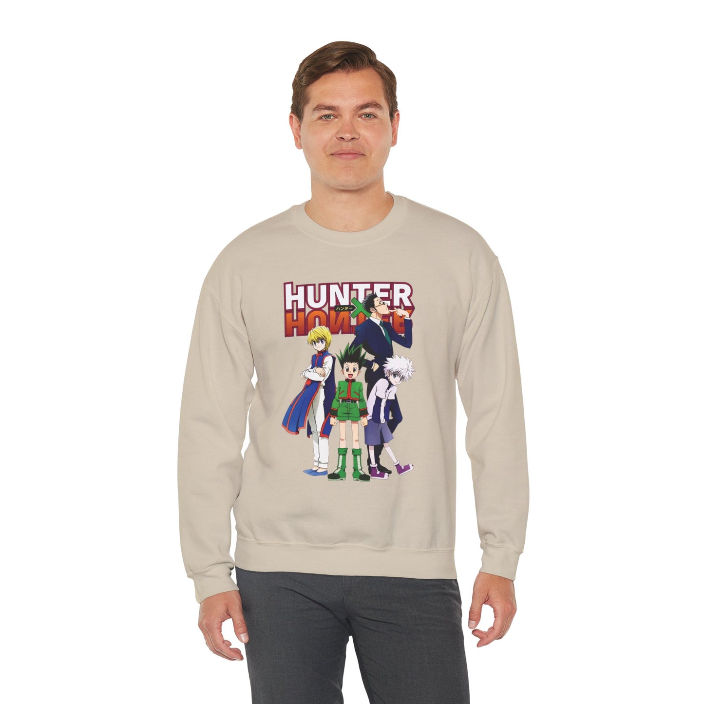 Gon’s Core Group Unisex Heavy Blend Crewneck Sweatshirt | Hunter x Hunter Anime Sweatshirt