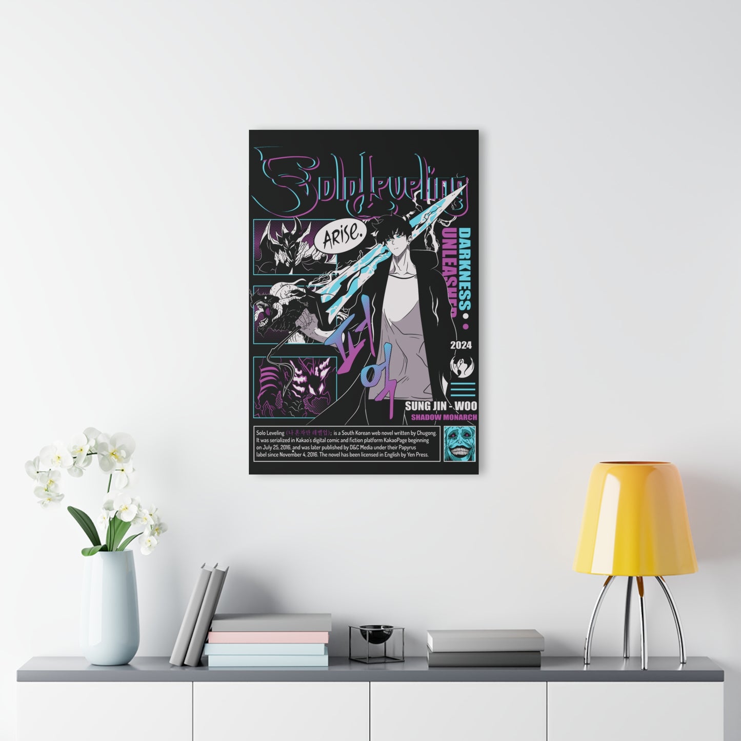 Solo Leveling Darkness Unleashed Acrylic Print