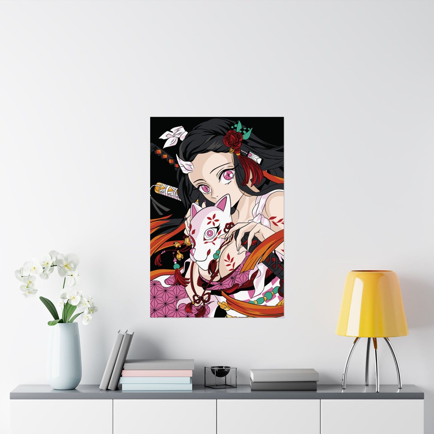 Demon Nezuko Poster | Demon Slayer-Inspired Matte Vertical Wall Art