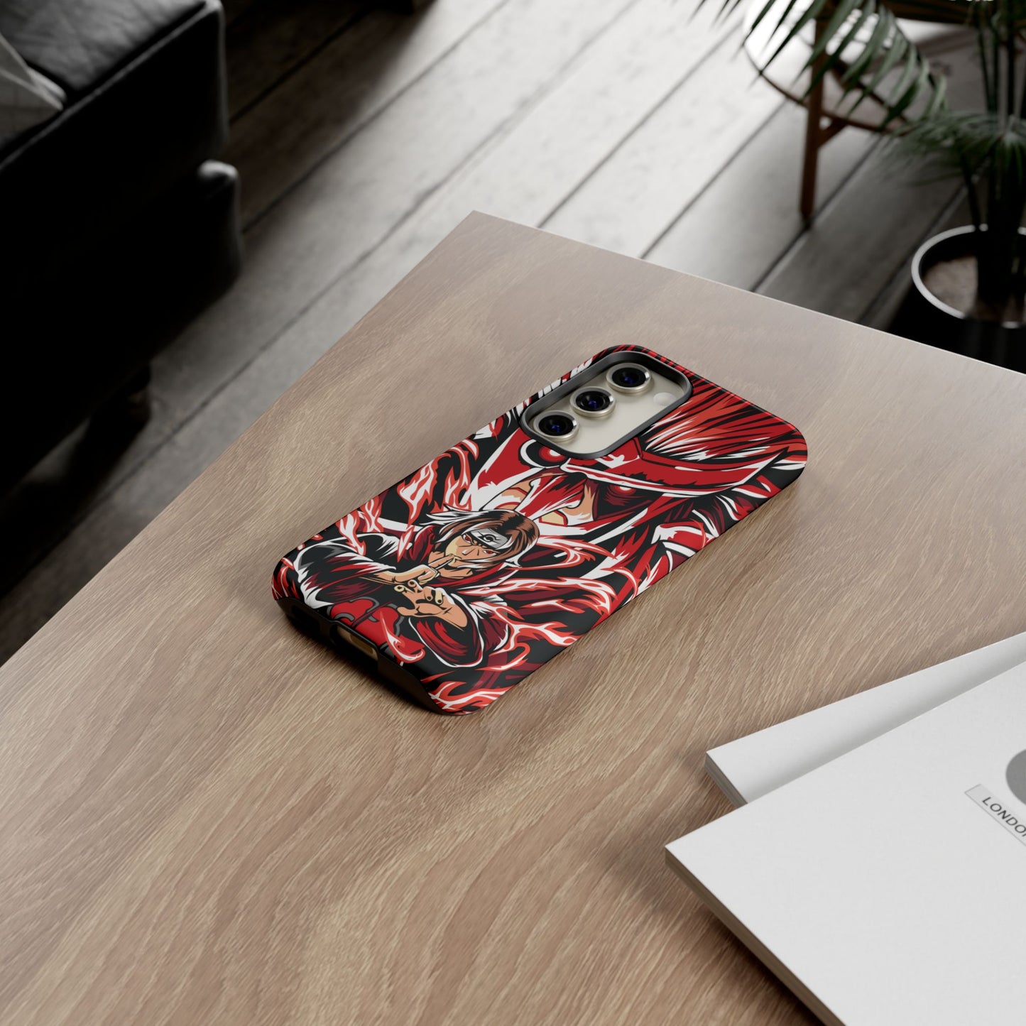 Itachi Flame Susanoo Double Layered Phone Case