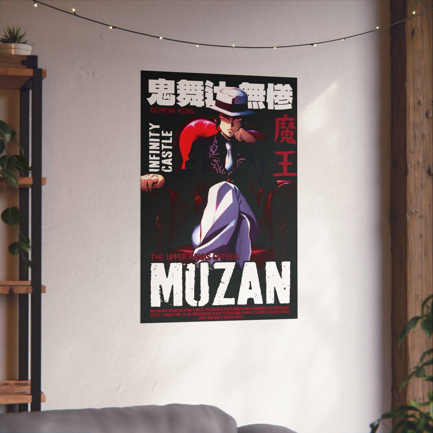 Muzan Kibutsuji Poster | Demon King Infinity Castle Wall Art