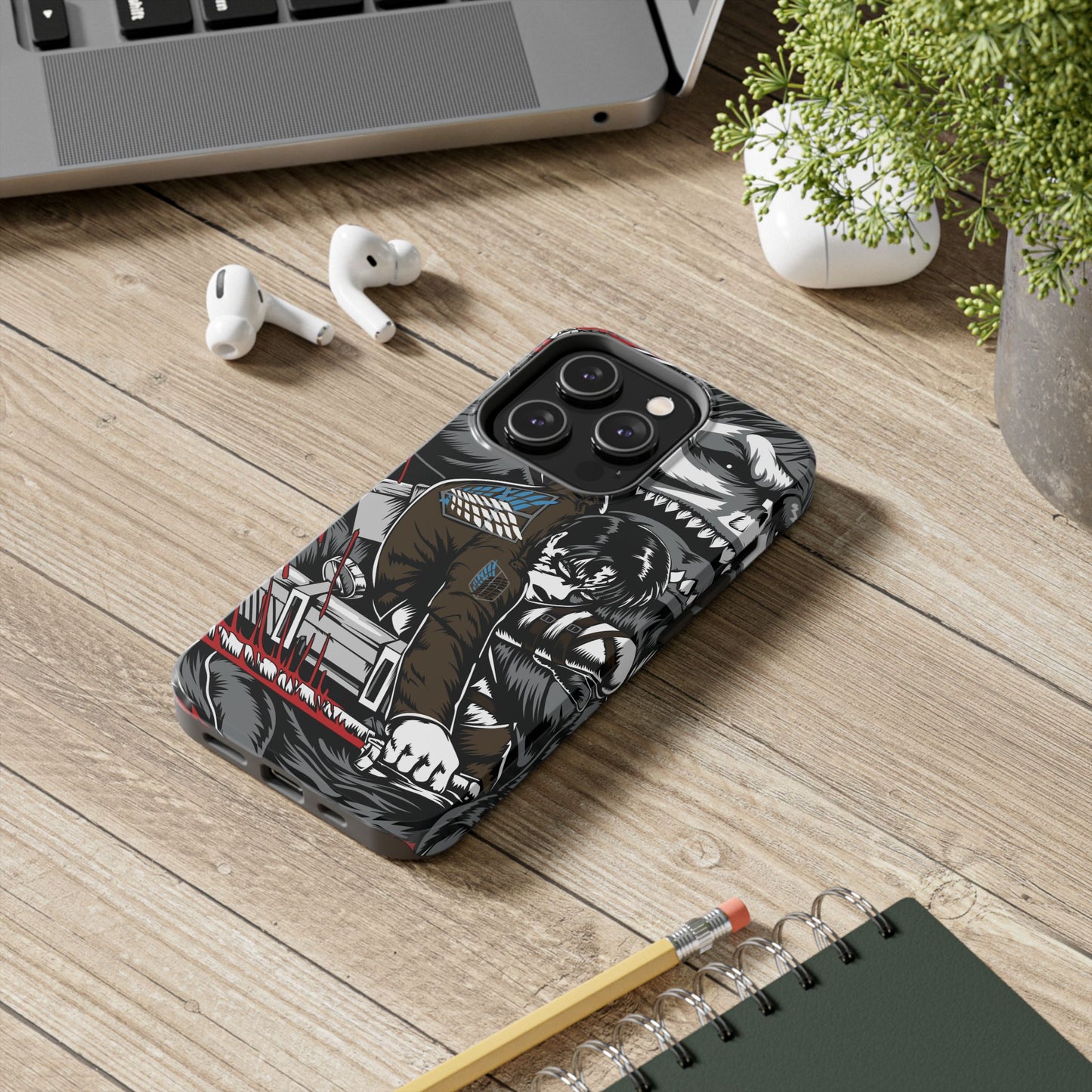 Levi vs Beast Titan Double Layered Phone Case | Attack on Titan-Inspired Protective Anime Case