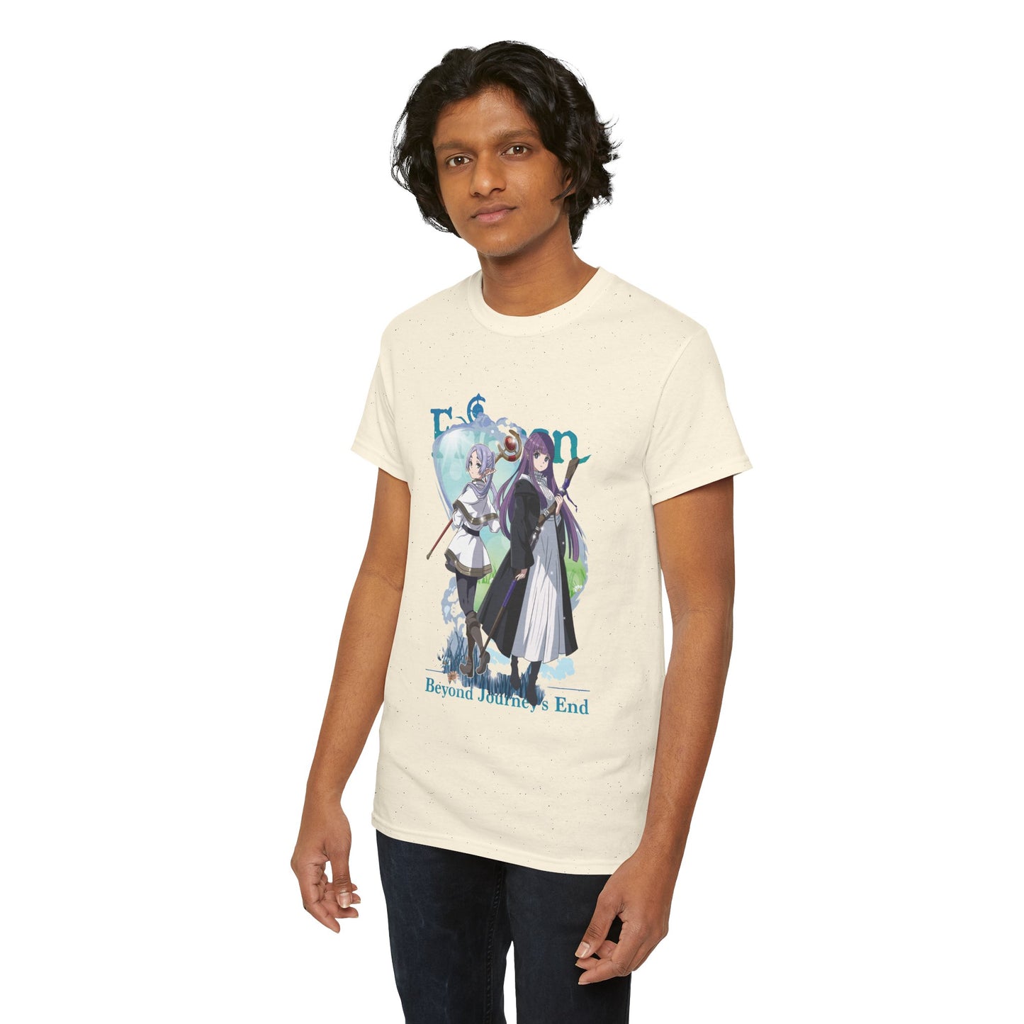 Frieren: Beyond Journey’s End Unisex Heavy Cotton T-Shirt | Frieren & Fern Anime Tee
