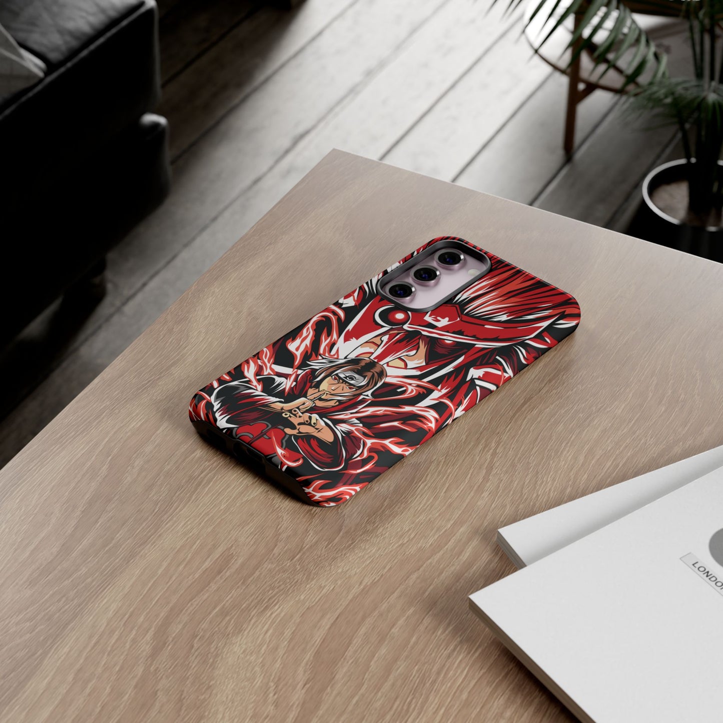 Itachi Flame Susanoo Double Layered Phone Case