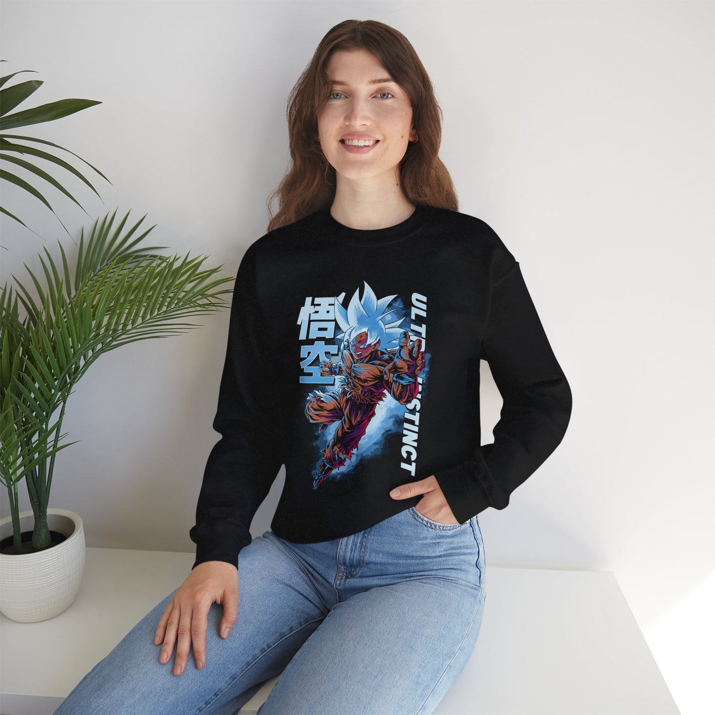 Goku Ultra Instinct Unisex Heavy Blend Crewneck Sweatshirt