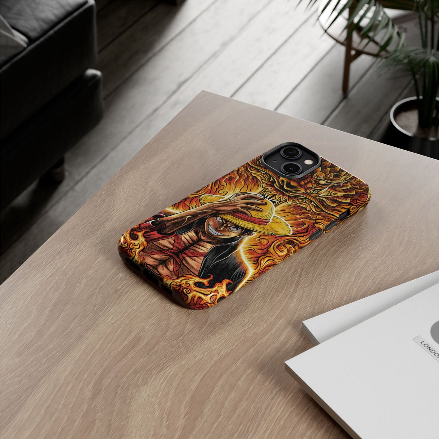Inferno Pirate King Luffy Double Layered Phone Case