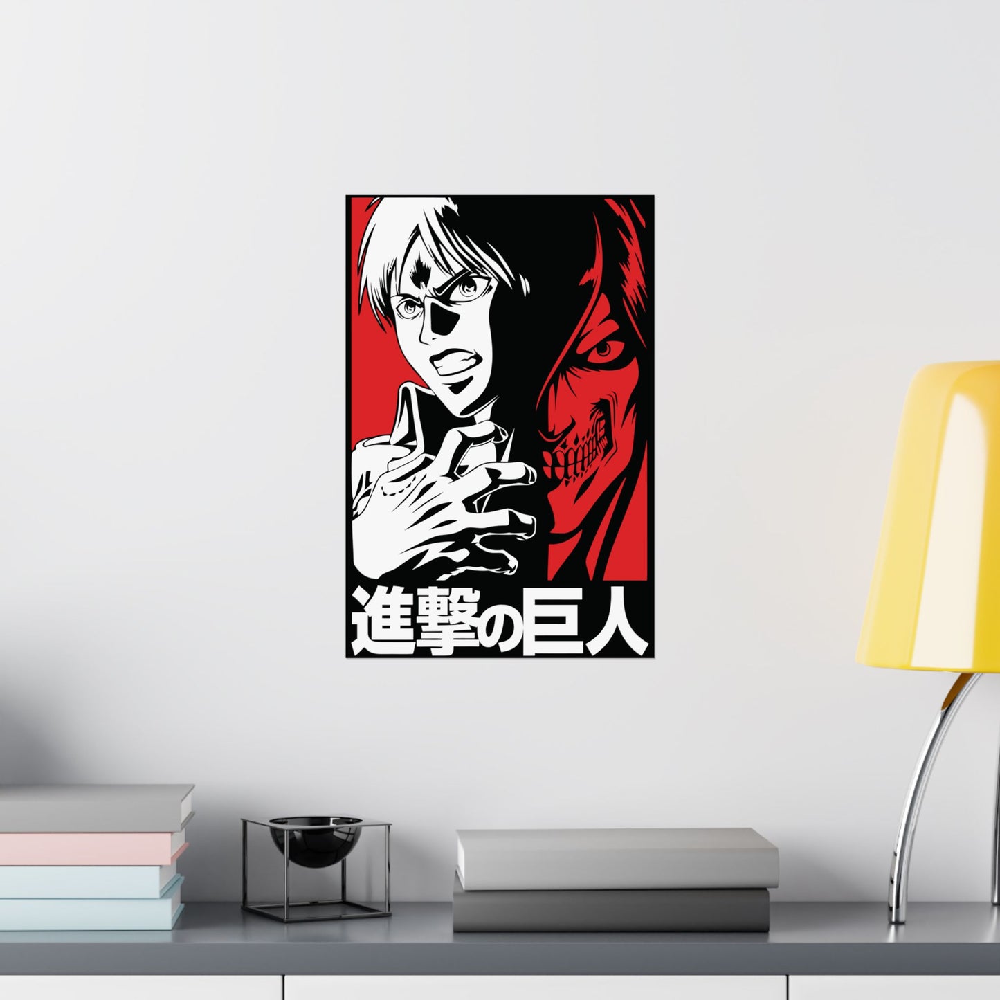 Eren Yeager Titan Awakening Matte Vertical Poster | Attack on Titan Anime Wall Art