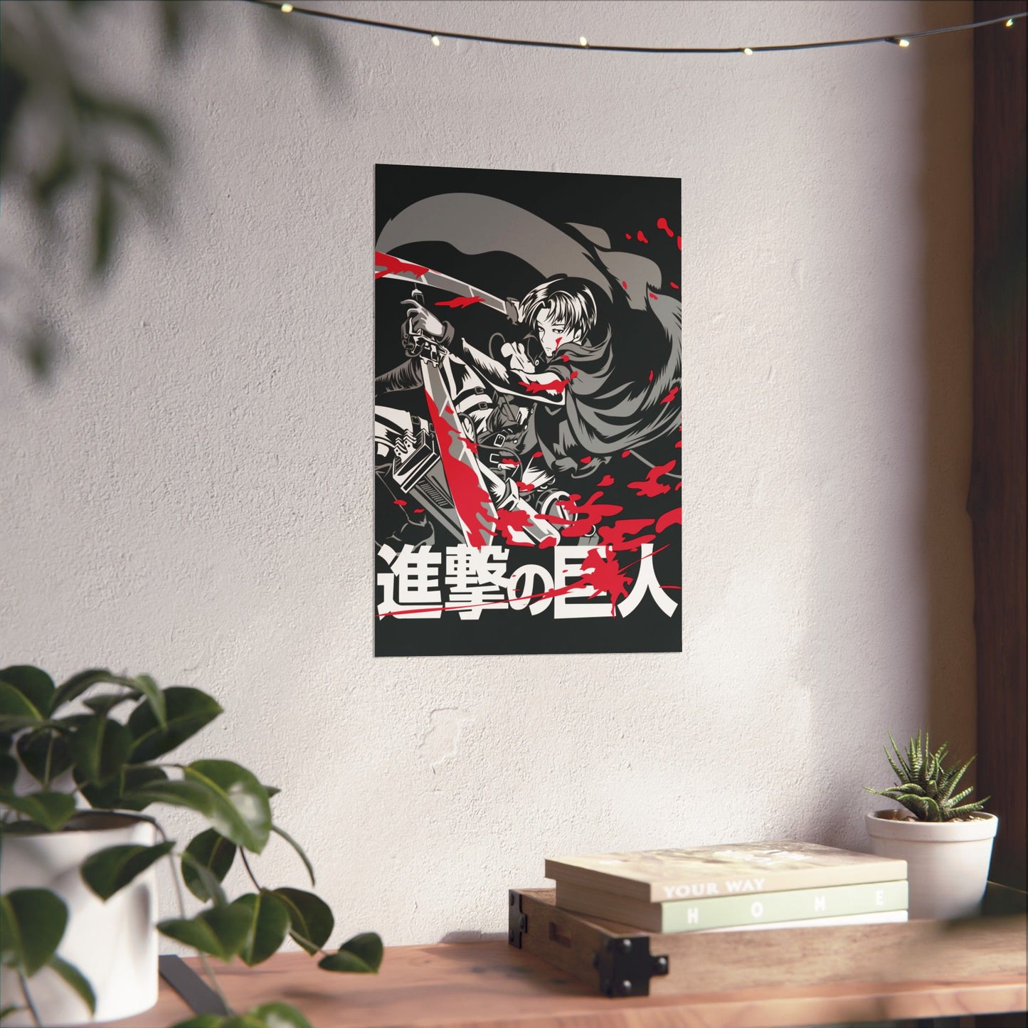 Levi Ackerman Bloodstained Matte Vertical Poster | Attack on Titan Anime Wall Art