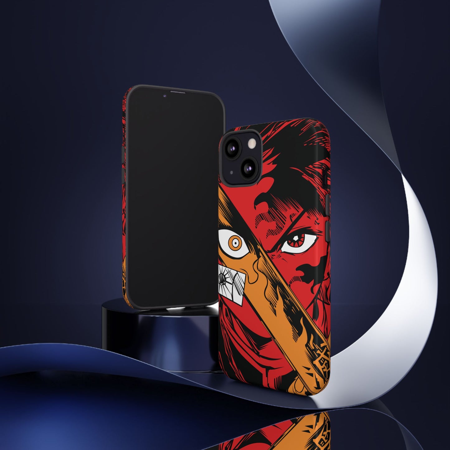 Tanjiro Kamado Slayer Mark Phone Case | Demon Slayer-Inspired Double Layered Protective Case