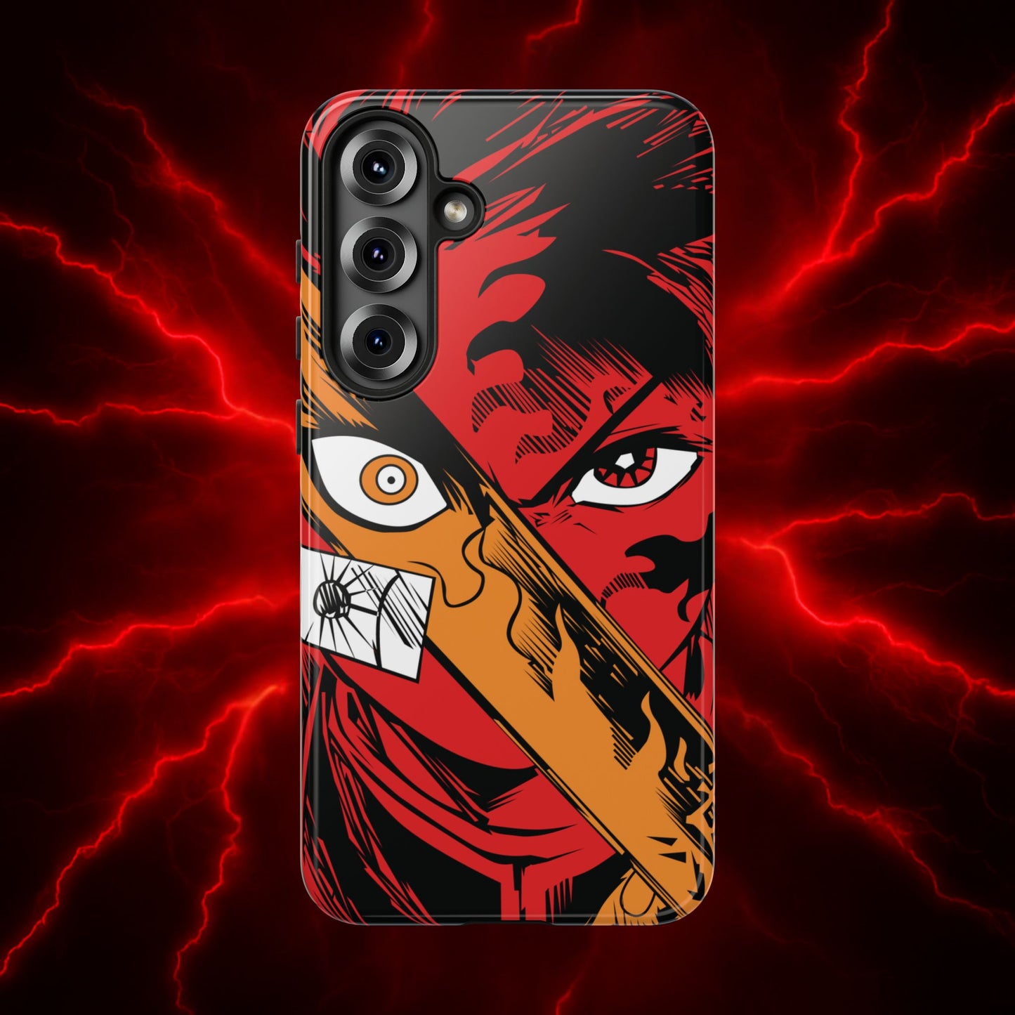 Tanjiro Kamado Slayer Mark Phone Case | Demon Slayer-Inspired Double Layered Protective Case