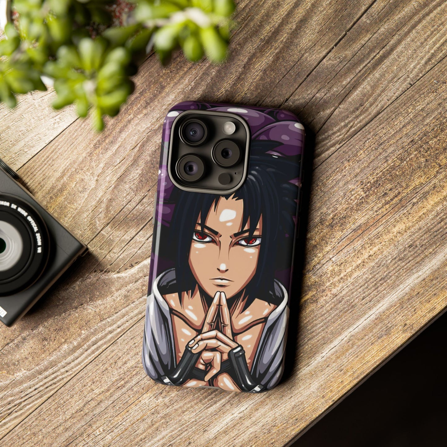 Sasuke Uchiha Mangekyou Sharingan Double Layered Phone Case