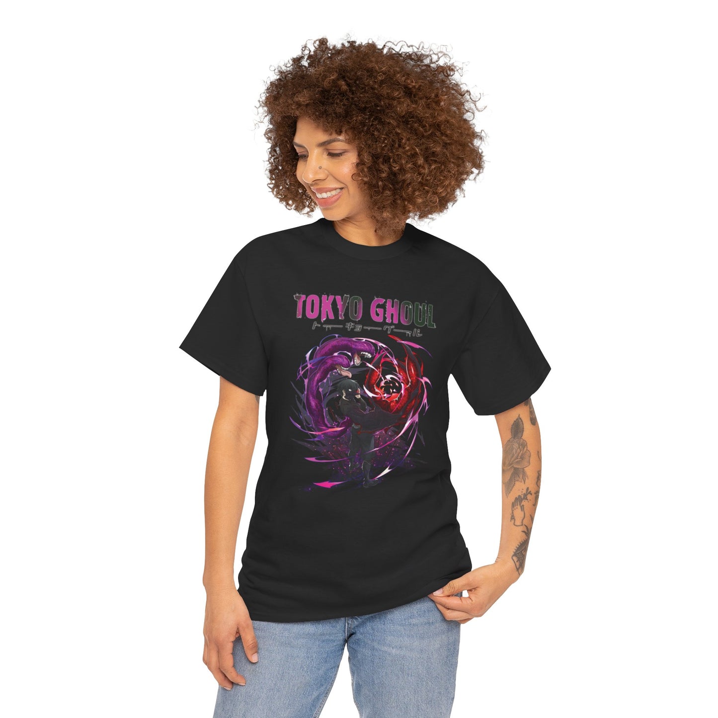 Ken Kaneki Chimera Kagune Unisex Heavy Cotton T-Shirt | Tokyo Ghoul Anime Graphic Tee