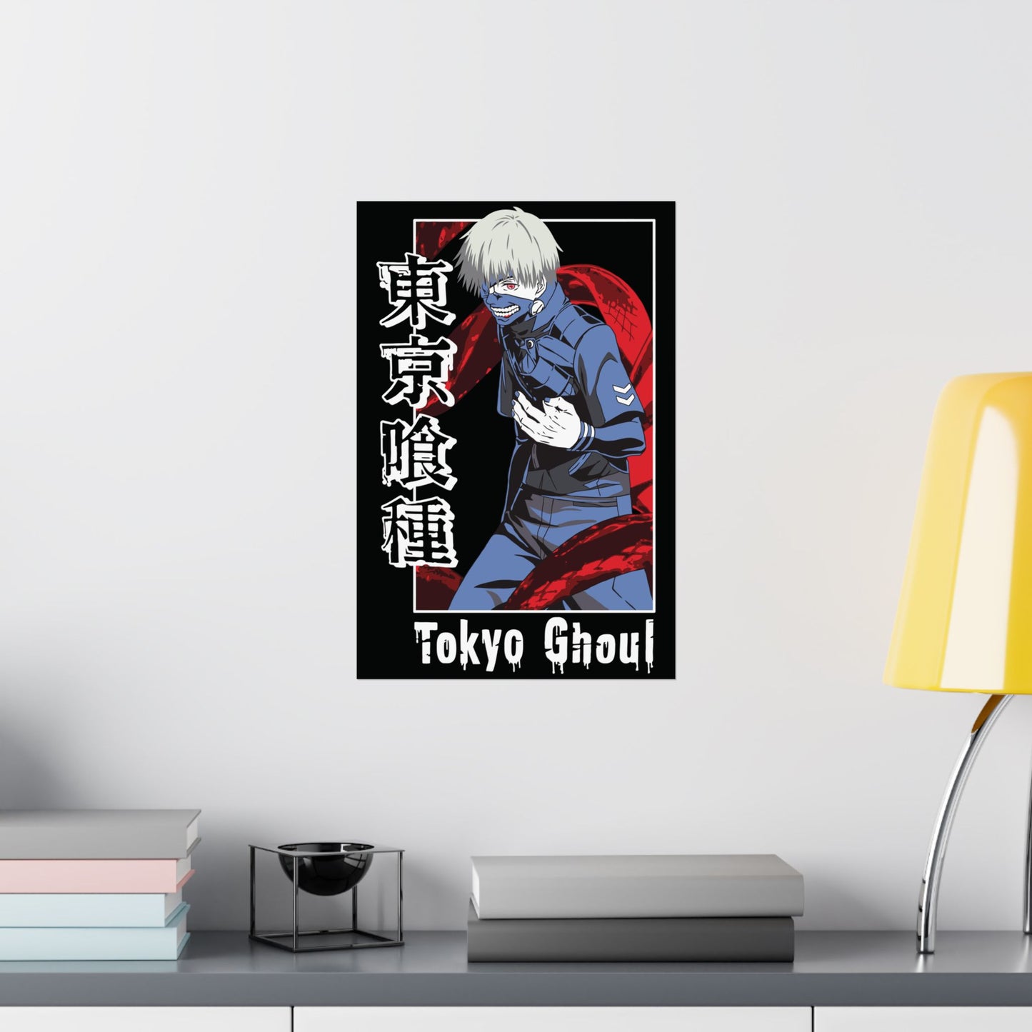 Tokyo Ghoul Matte Vertical Poster | Ken Kaneki Anime Wall Art