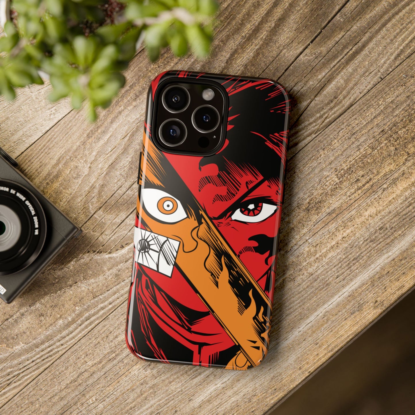 Tanjiro Kamado Slayer Mark Phone Case | Demon Slayer-Inspired Double Layered Protective Case