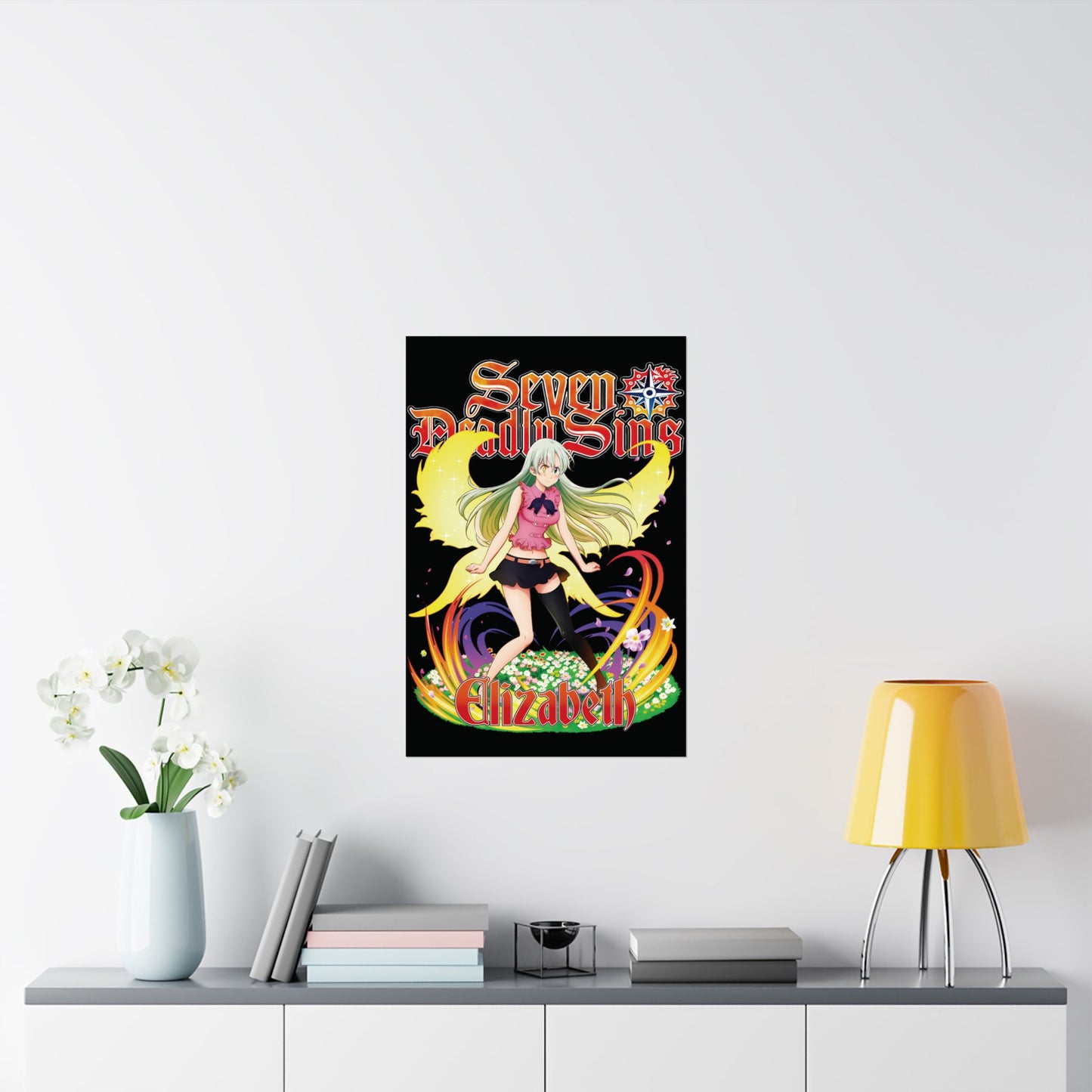 Goddess Elizabeth Poster | Anime-Inspired Wall Art | Manga Decor | Otaku Room Poster