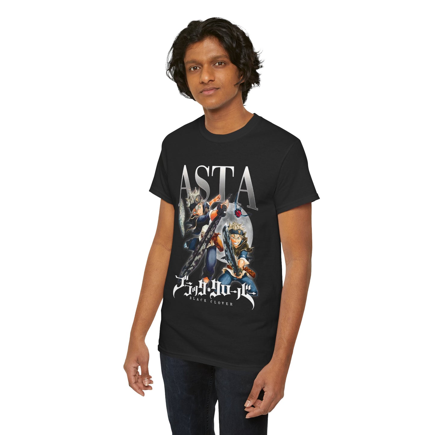Asta Unisex Heavy Cotton T-Shirt | Black Clover Anime Graphic Tee