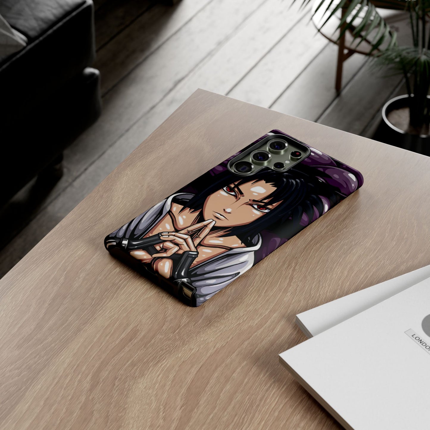 Sasuke Uchiha Mangekyou Sharingan Double Layered Phone Case