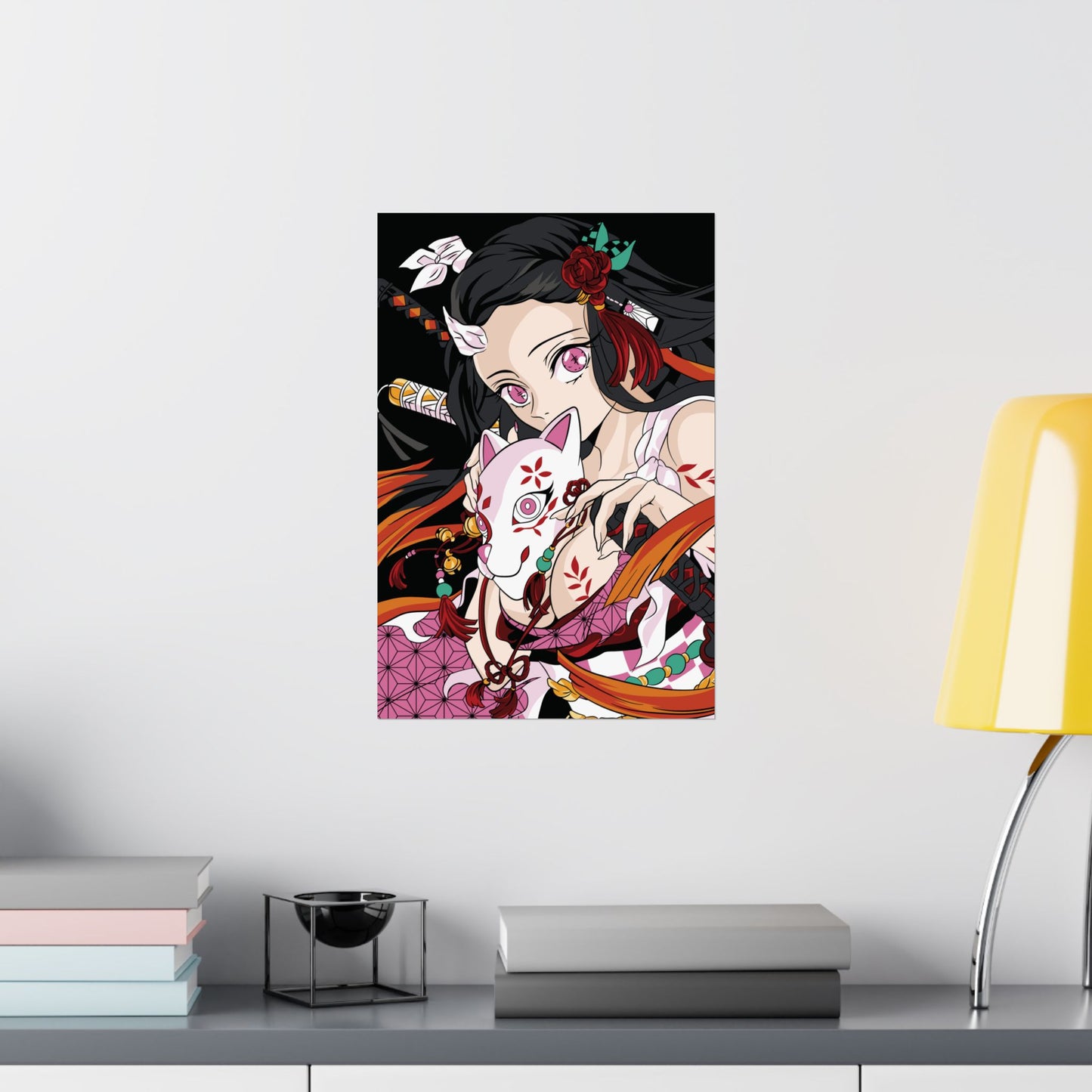 Demon Nezuko Poster | Demon Slayer-Inspired Matte Vertical Wall Art