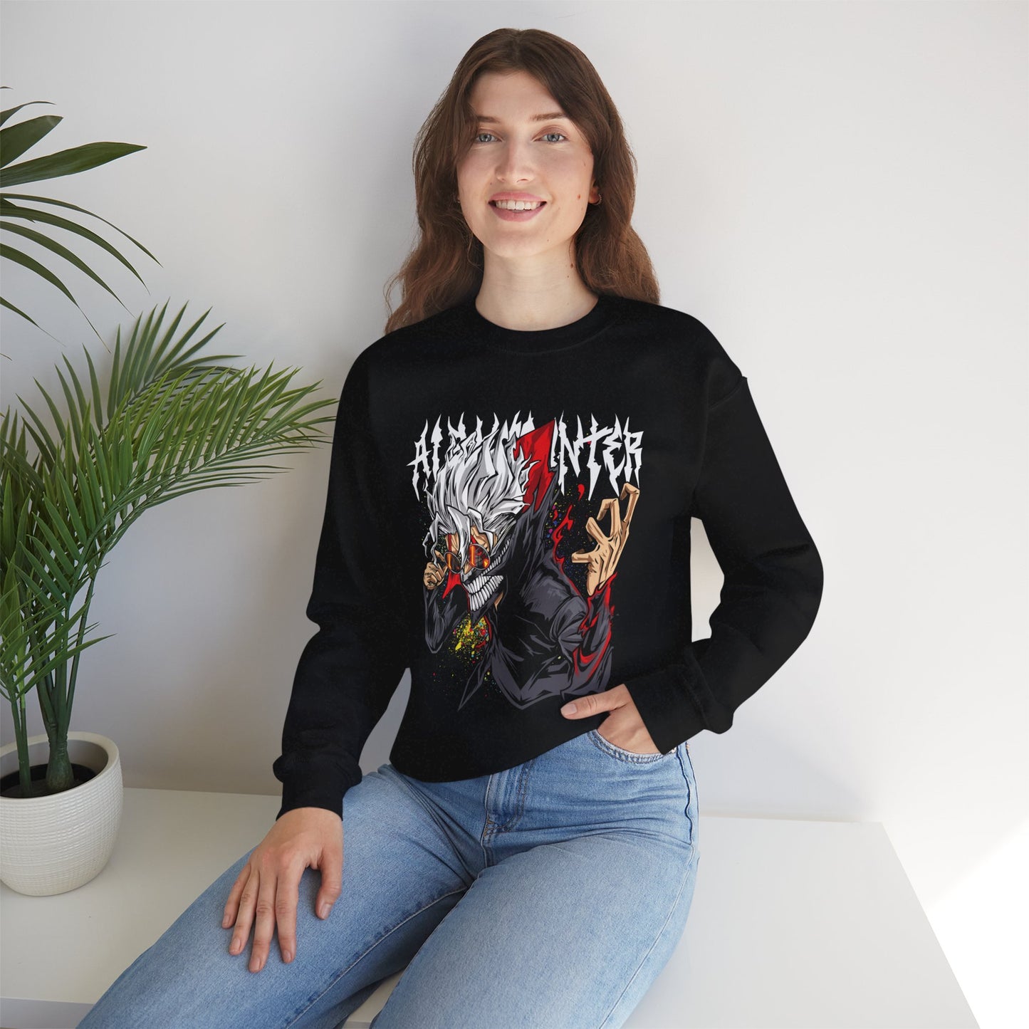 Okarun “Turbo Granny Mode II” Unisex Heavy Crewneck | Dandadan Streetwear Sweatshirt