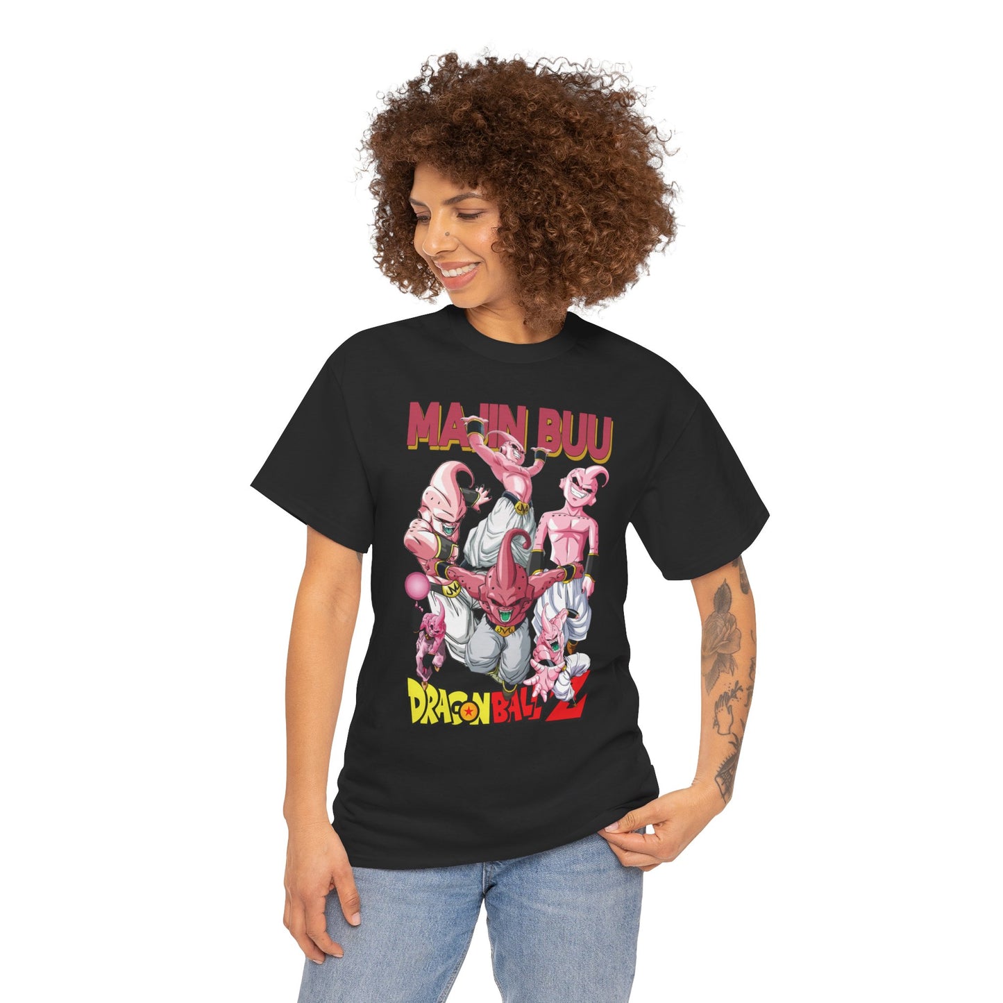 Majin Buu Unisex Heavy Cotton T-Shirt | Dragon Ball Z-Inspired Anime Tee