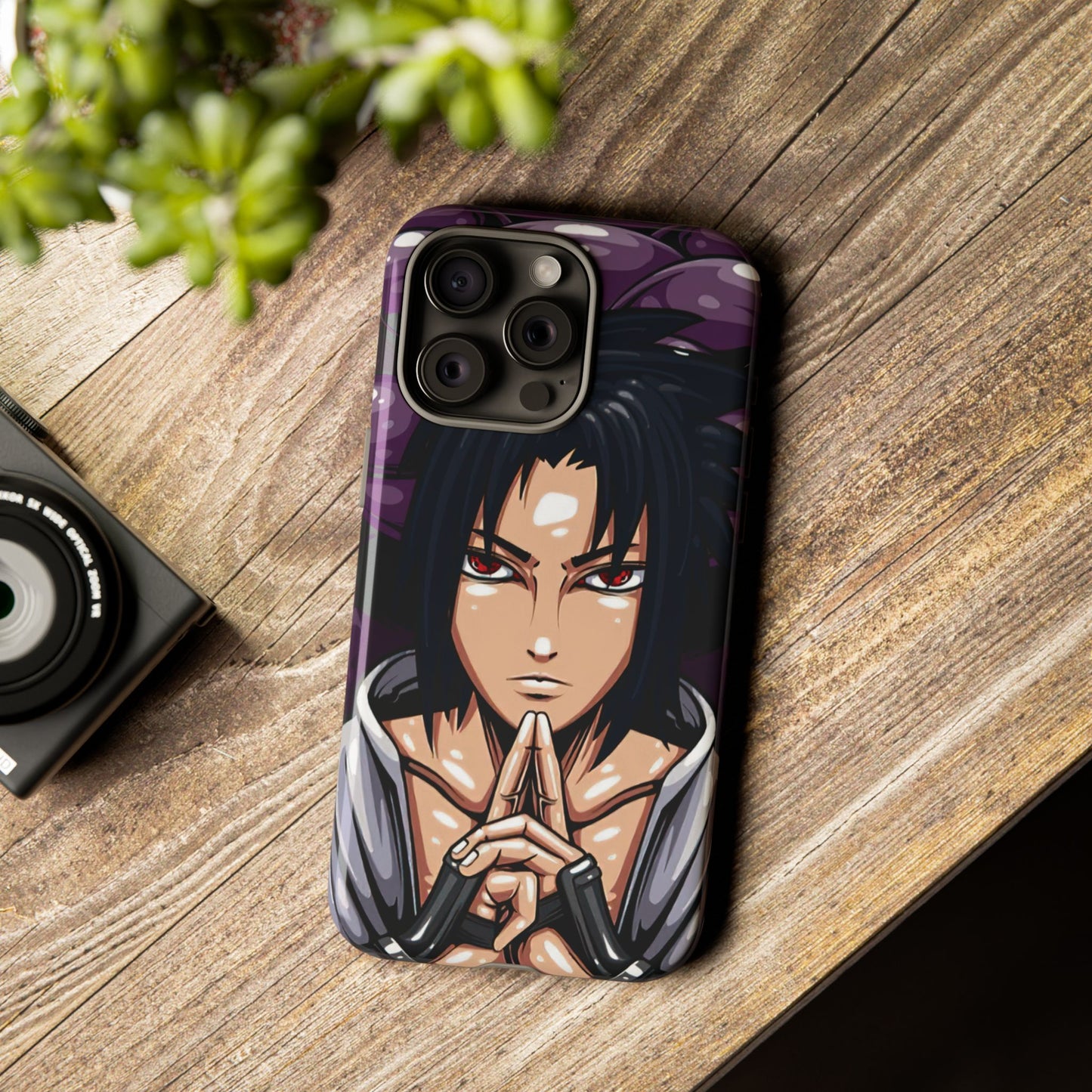 Sasuke Uchiha Mangekyou Sharingan Double Layered Phone Case