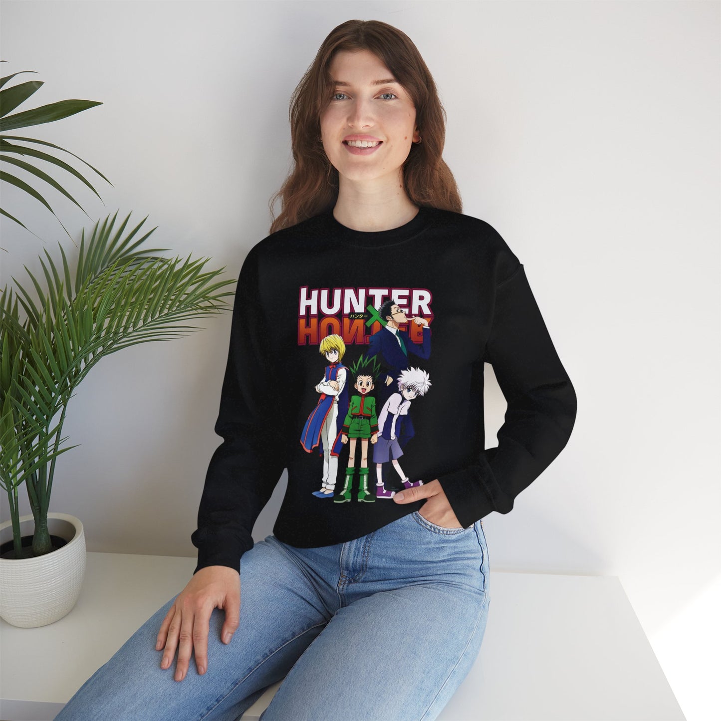 Gon’s Core Group Unisex Heavy Blend Crewneck Sweatshirt | Hunter x Hunter Anime Sweatshirt
