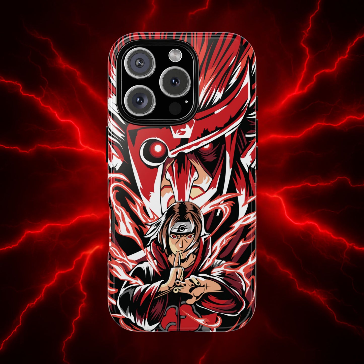 Itachi Flame Susanoo Double Layered Phone Case