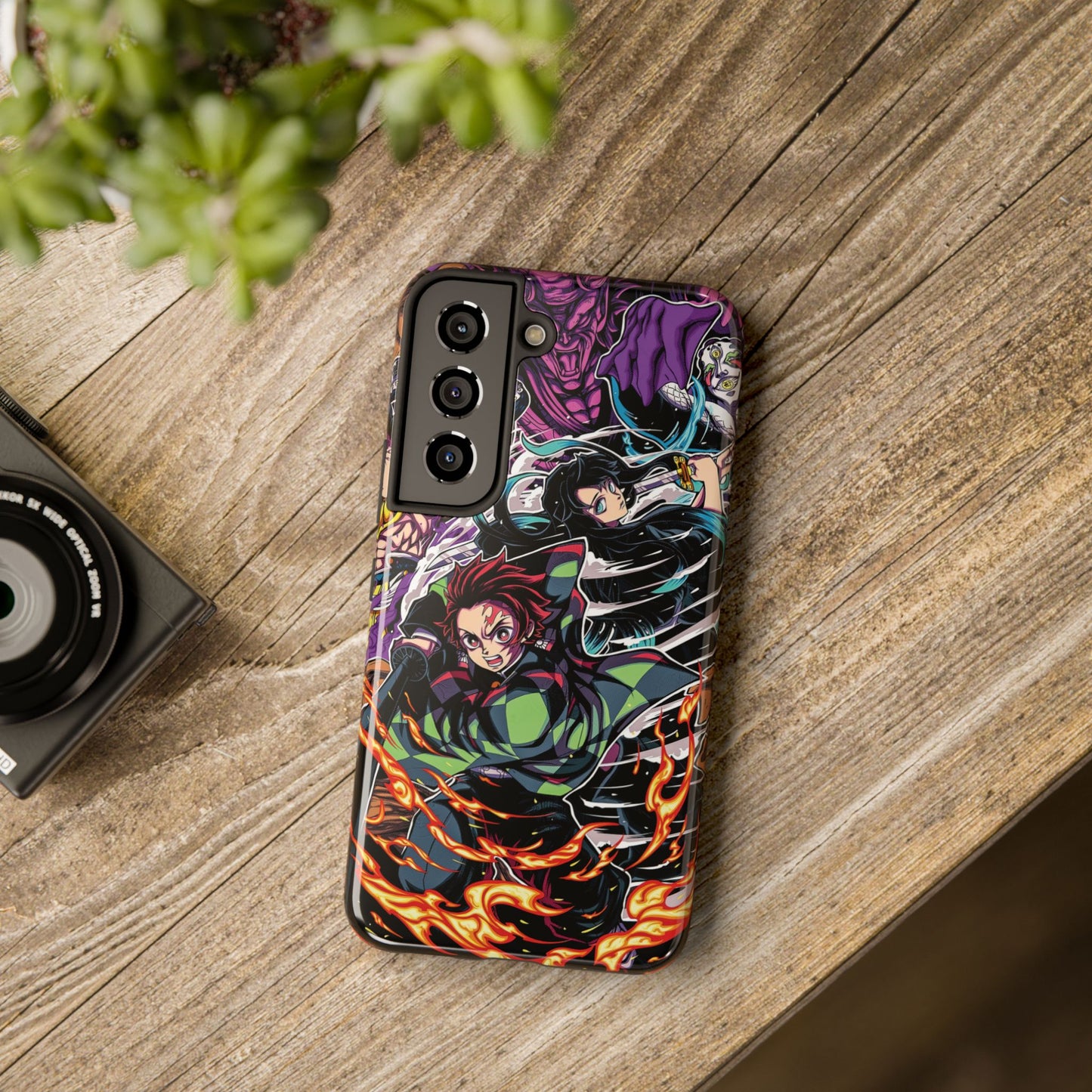Tanjiro & Muichiro Vs Hantengu Double Layered Phone Case | Demon Slayer-Inspired Anime Case