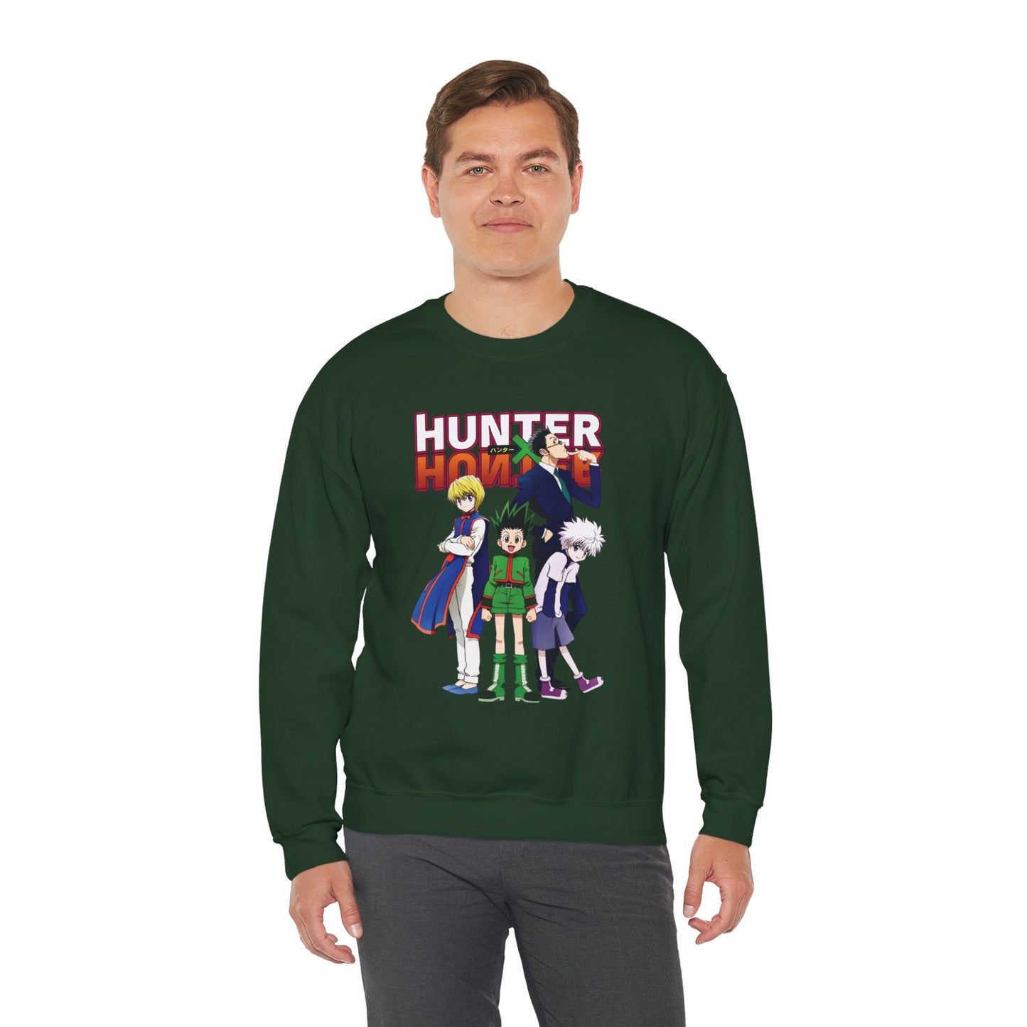Gon’s Core Group Unisex Heavy Blend Crewneck Sweatshirt | Hunter x Hunter Anime Sweatshirt