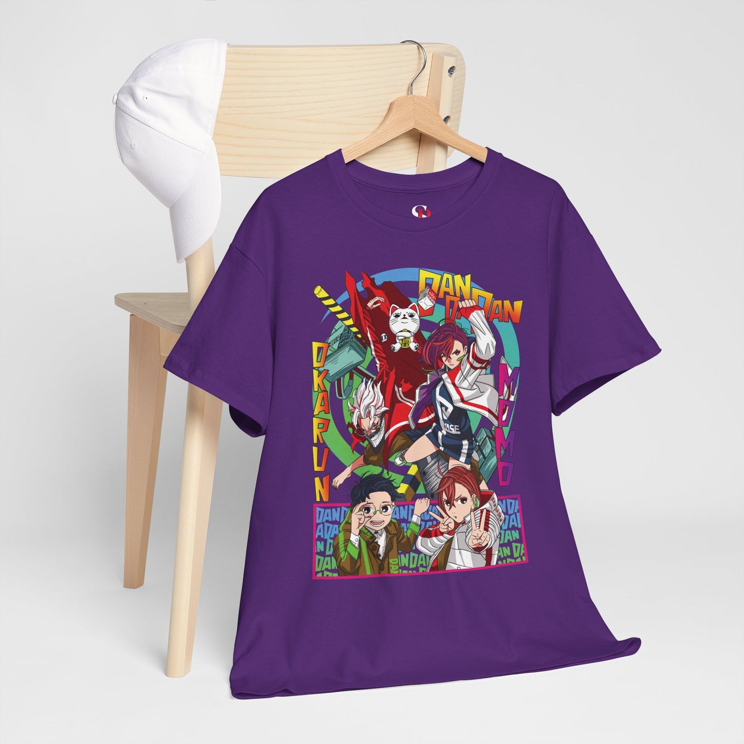 Okarun x Momo Unisex Heavy Cotton T-Shirt | Dandadan Anime Streetwear Tee