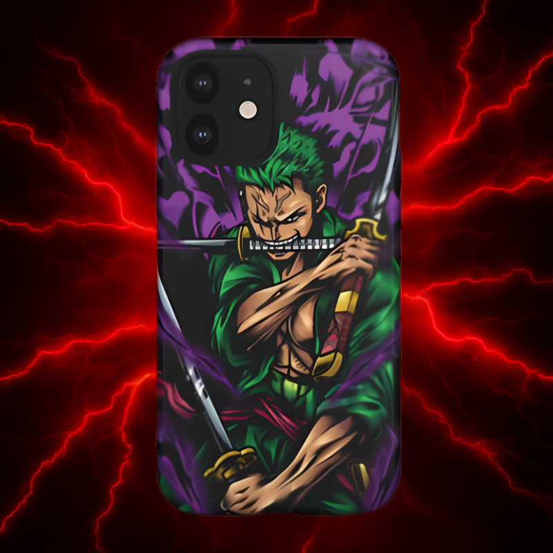 Demon Aura Zoro Double Layered Phone Case