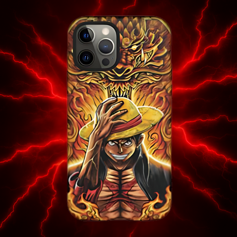 Inferno Pirate King Luffy Double Layered Phone Case