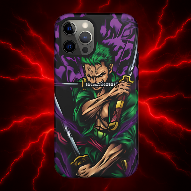 Demon Aura Zoro Double Layered Phone Case