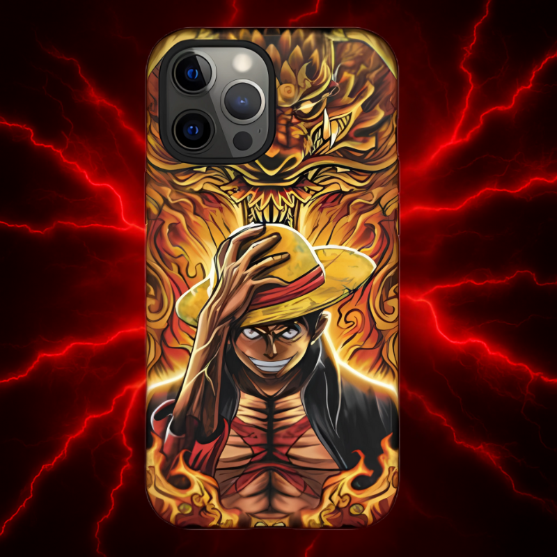 Inferno Pirate King Luffy Double Layered Phone Case