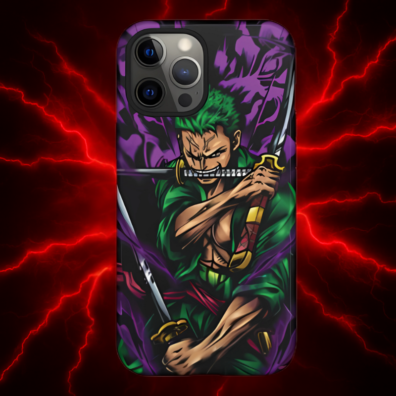 Demon Aura Zoro Double Layered Phone Case