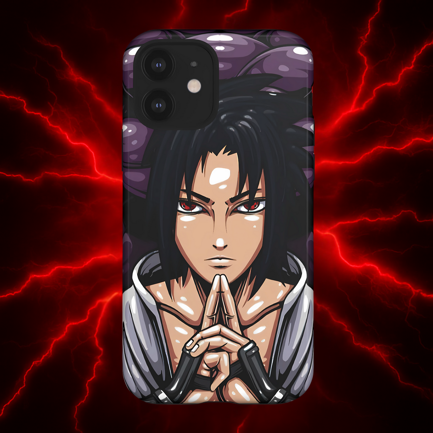 Sasuke Uchiha Mangekyou Sharingan Double Layered Phone Case
