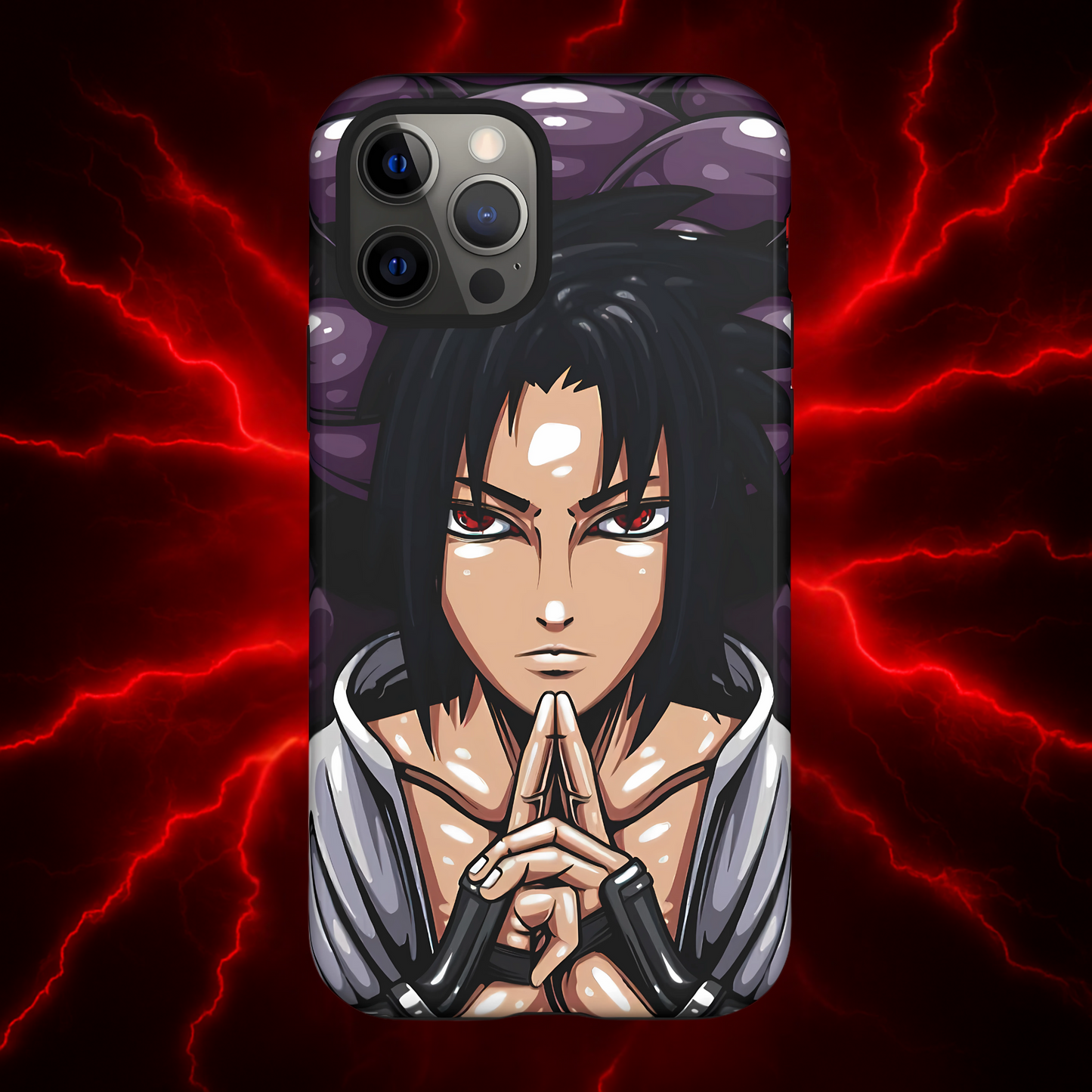 Sasuke Uchiha Mangekyou Sharingan Double Layered Phone Case