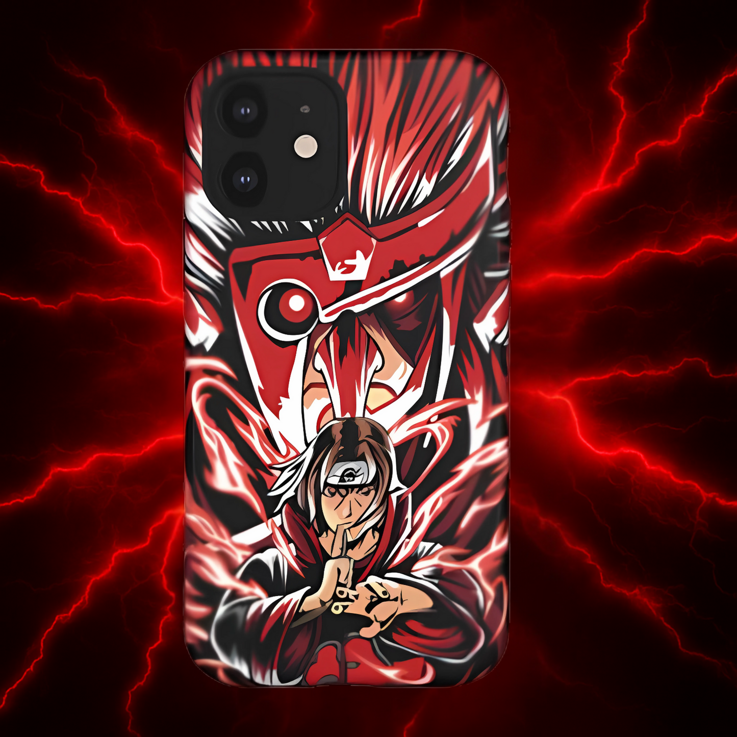 Itachi Flame Susanoo Double Layered Phone Case