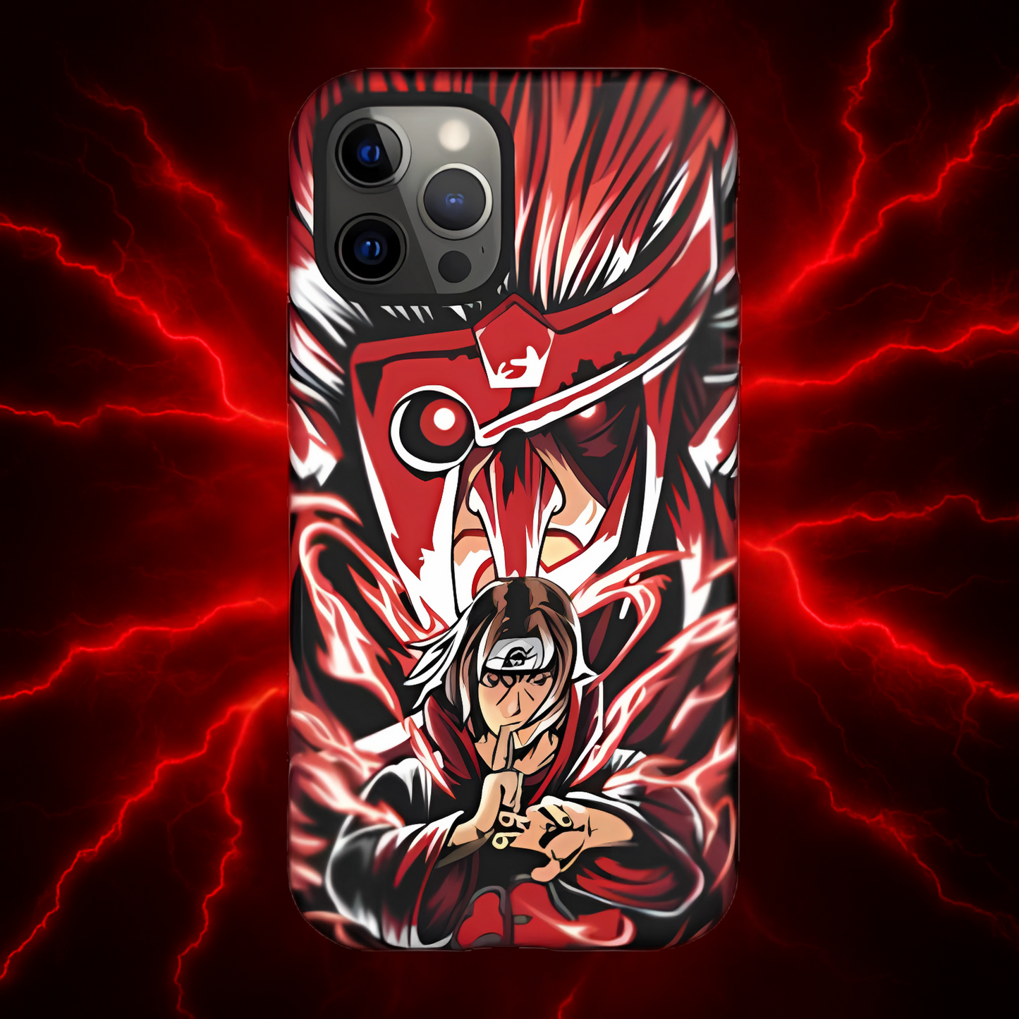 Itachi Flame Susanoo Double Layered Phone Case