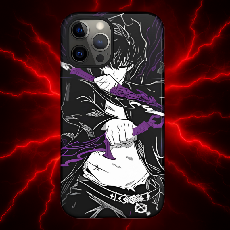 Sung Jinwoo Twin Daggers Double Layered Phone Case