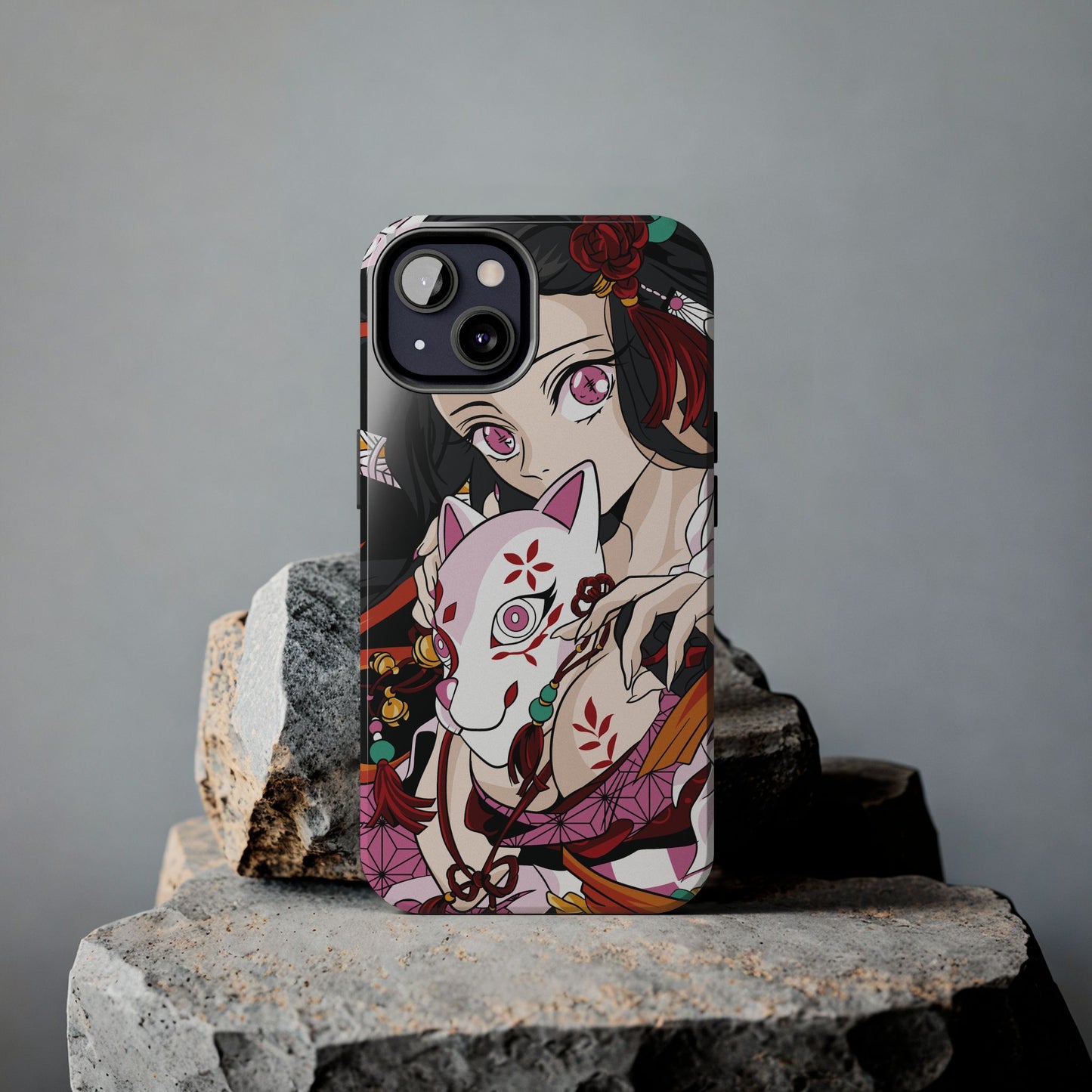 Demon Nezuko Anime Phone Case | Anime-Inspired Protective Cover | Double Layer Otaku Case