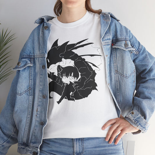Chibi Jinwoo & Jima Unisex Heavy Cotton T-Shirt