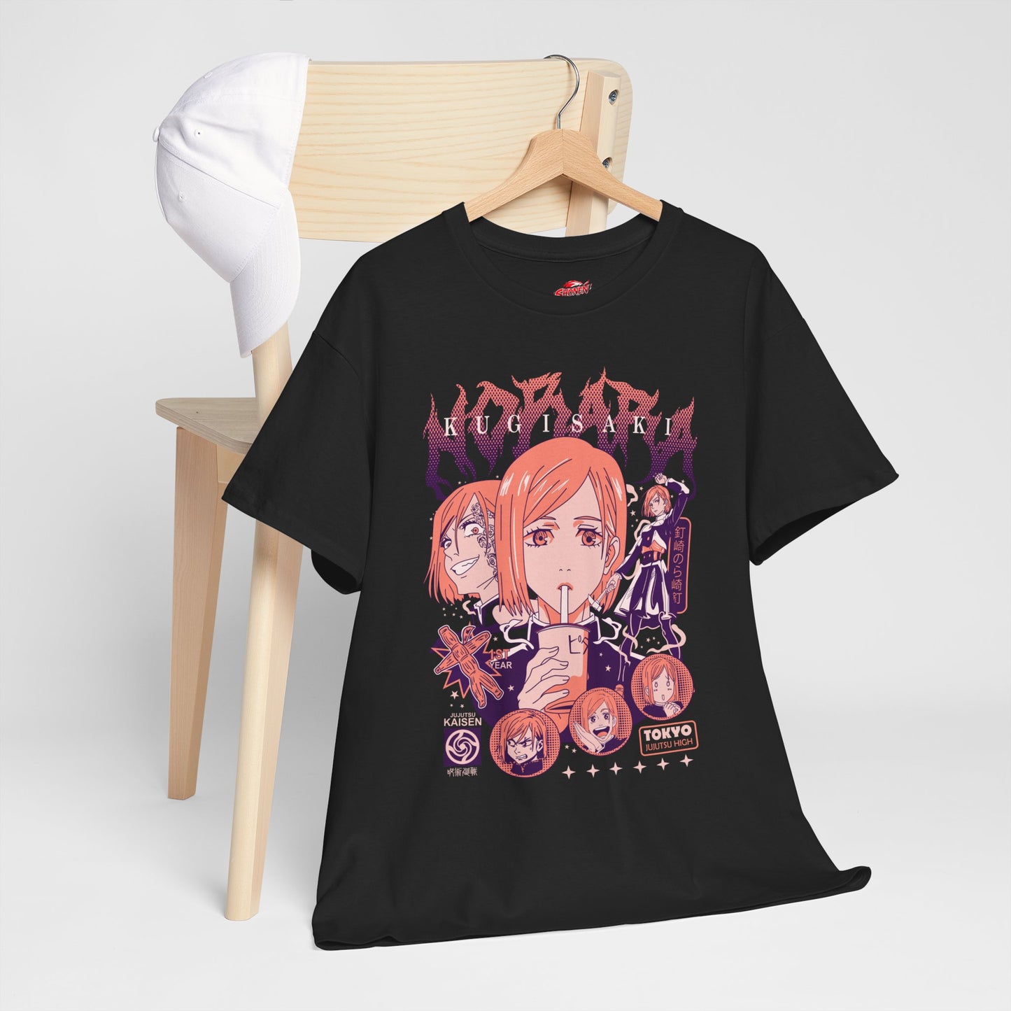 Nobara Kugisaki Unisex Heavy Cotton T-Shirt | Anime-Inspired Streetwear Graphic Tee | Anime Character Shirt