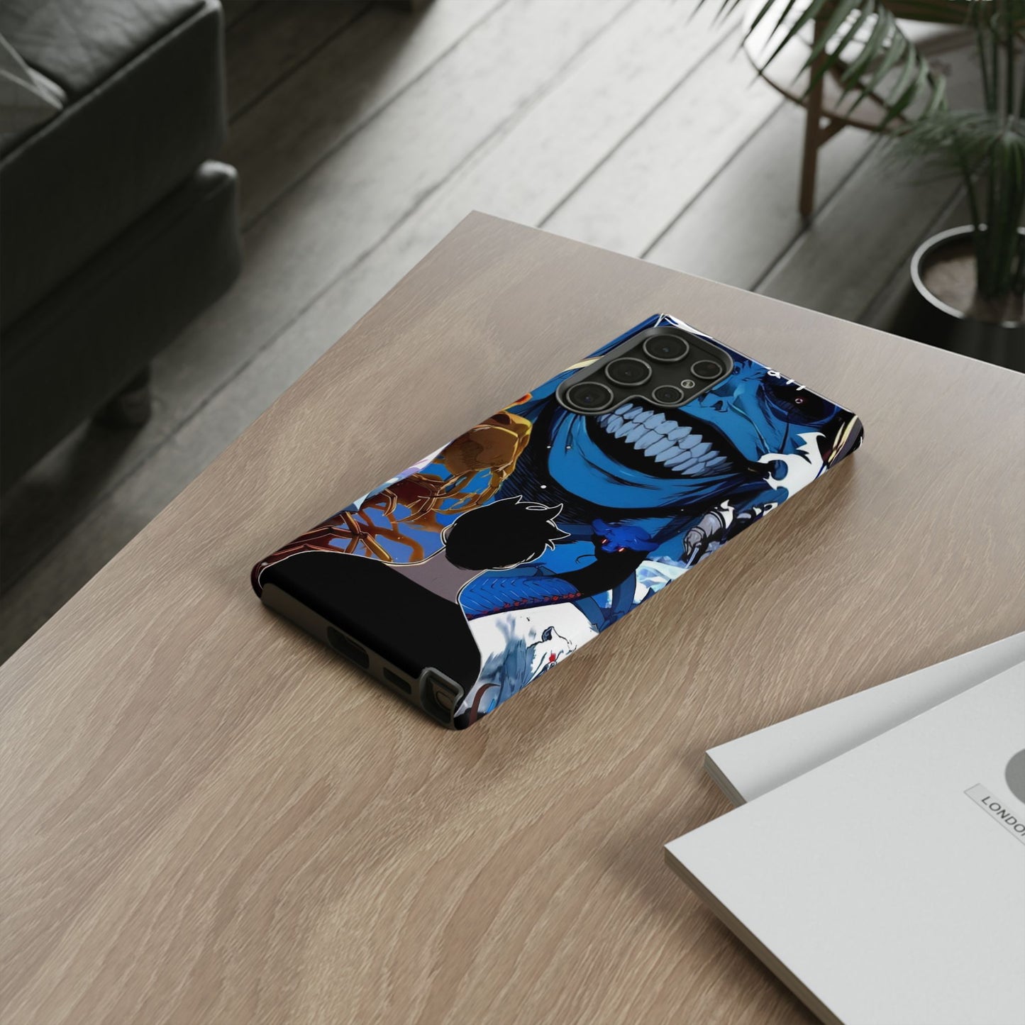 Sung Jin-Woo vs Statue of God Double Layered Phone Case | Double Dungeon Anime-Inspired Protective Case for iPhone & Samsung